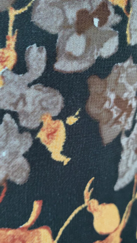 Vintage kleding print jurk