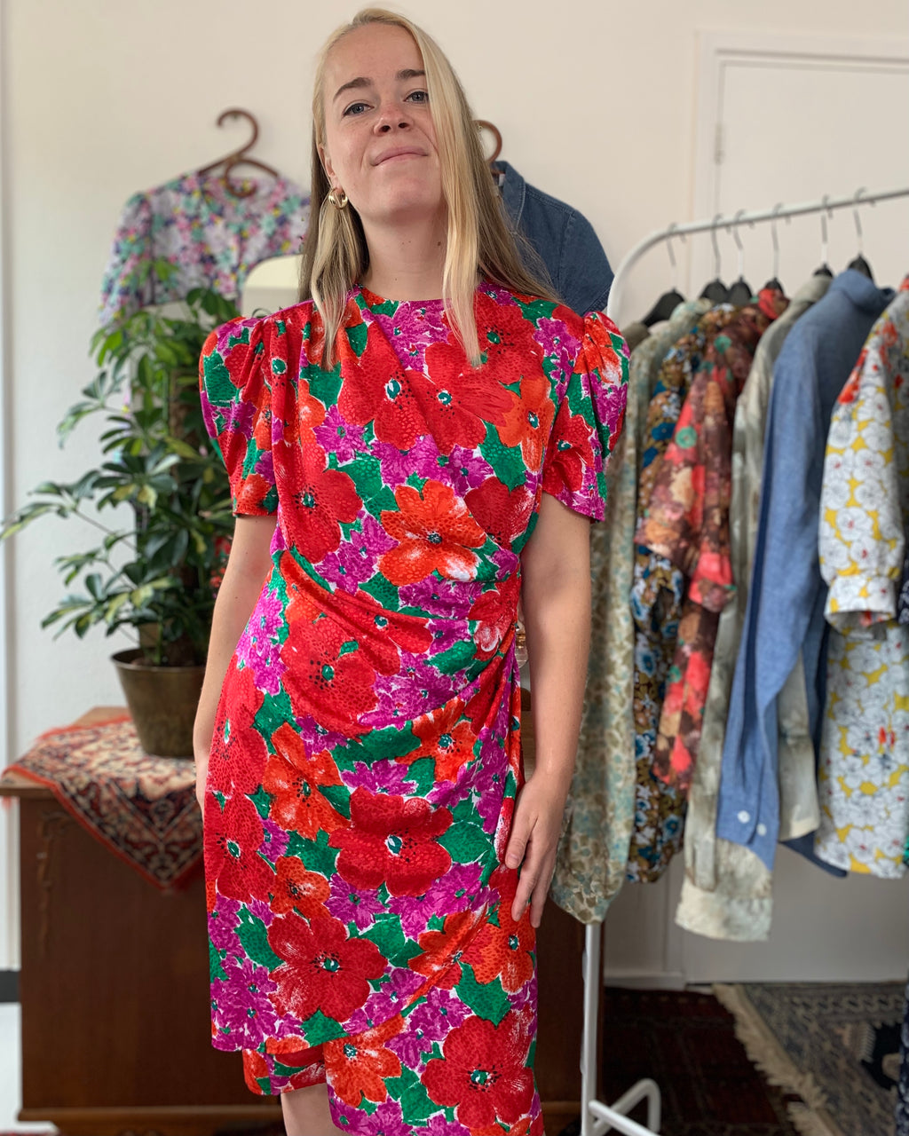 1980s Scarlett jurk | S/M