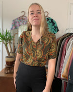 Afbeelding in Gallery-weergave laden, Vintage clothing herfst blouse top
