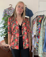 Afbeelding in Gallery-weergave laden, Vintage kleding floral blouse
