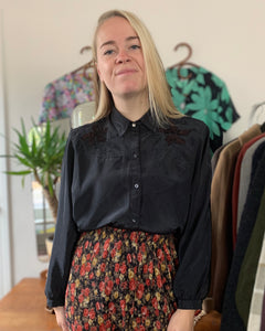 Vintage kleding embroidery blouse